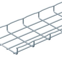 Bandeja portacable 2" X 4" X 10 'electrozincada