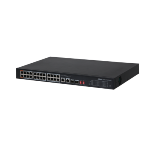 DAHUA 24-PORT FE POE+ 2-PORT GIGABIT COMBO POE SWITCH 240W