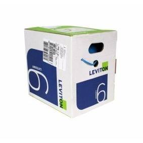 LEVITON Cat 6, 4pr, U/UTP, 23 AWG, CM, Yellow, 305m Reel-in-Box