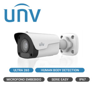 UNIVIEW IP 2MP Bullet Camera IR30 Built-in mic SD WDR 2.8mm IP67