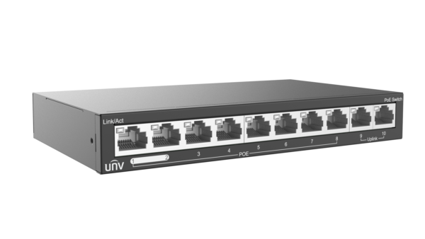 UNIVIEW 10 PORT FAST ETHERNET 8/POE SWITCH 88W
