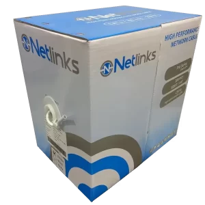 CABLE NETLINKS UTP COLOR BLANCO 100% COBRE CON LONGITUD DE 100 METROS